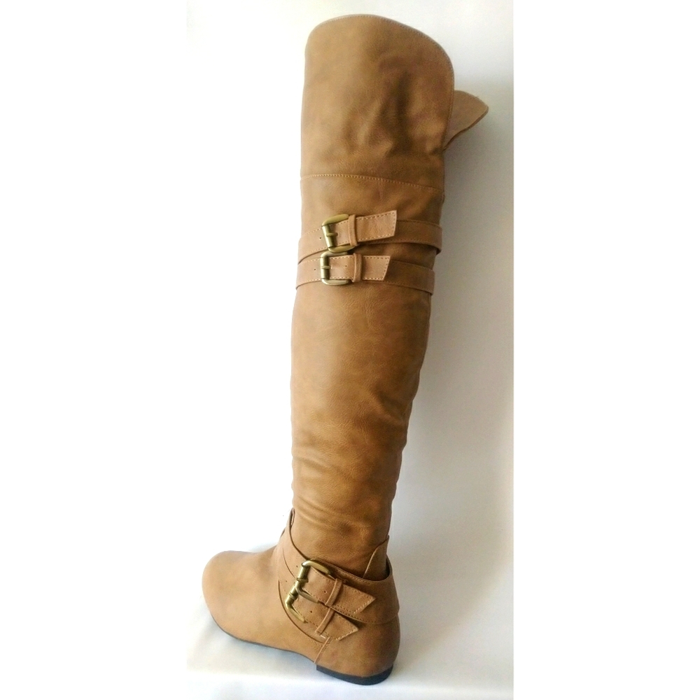 Over the knee Caramel winter boots Size 9